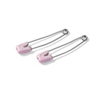 Prym - Prym Stainless Steel Pink (55mm) Nappy Safety Pins - 4 Pieces