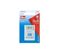 Prym Sewing Machine Needles, Steel, Silver, Stretch, 130/705, No. 75 und 90