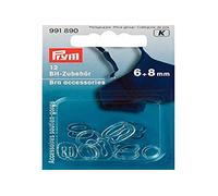 Prym Bra Accessories, Multi, 6+8mm, KST, Transparent, 12 Stück