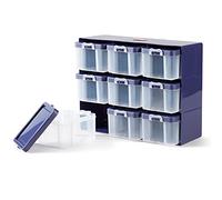 Prym Organizer Box - Clear 9 Compartments - Purple Transparent - One Size