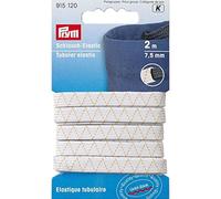 Prym - Prym White (7.5mm, 2m) Tubular Elastic - 1 Unit