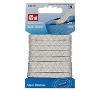 Prym - Prym White (7mm, 5m) Super Elastic - 1 Unit