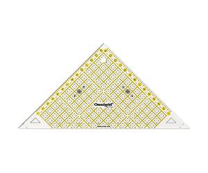 Prym Quick Triangle Ruler with cm Scale for 1/2 Squares Up To 15 cm