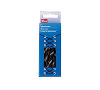 Prym Round Laces, Polyester, Black/Beige, 6 mm x 120 cm