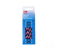 Prym Round Laces, Polyester, Blue/red/White, 5 mm x 120 cm