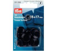 Prym Round Trouser Buttons Navy Blue - per pack of 10