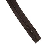 Prym S13 Zip Fastener with 2-Way Zip Pullers, Plastic, Dark Brown, 60 cm