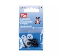 Prym Safety Eyes for Amigurumi, 6 Pack Safety & Push in Eyes 6mm and 8mm Eyes for Crochet Animals, Soft Toys and Stuffed Toys, Accessories for Amigurumi and DIY Projects