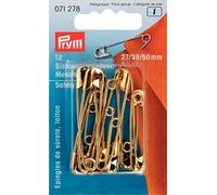 Prym Safety Pins, Brass, Gold, 27/38/50mm