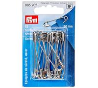 Prym Safety Pins, Metal, Silver, 50 mm