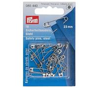 Prym Safety Pins, no. 2, Metal, Silver, 9.3 x 5.7 x 0.7 cm