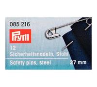 Prym Safety Pins Silver - per pack of 12