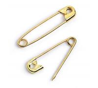 Prym Safety Pins with coil brass 2 gold col 38 mm