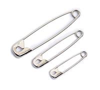 Prym Safety Pins - Coil No. 0-3 - Silver Metal - 27/38/50 mm - Pack of 12