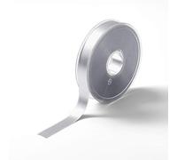 Prym Satin Ribbon 15 mm Silver, 100% Polyester