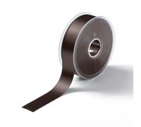Prym Satin Ribbon Dark Brown - 25mm - per metre