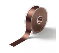 Prym Satin Ribbon Medium Brown - 25mm - per metre