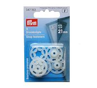 Prym Buttons Sew-On Plastic Round 21 mm Transparent Pack of 3