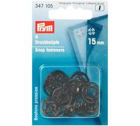 Prym - Prym Plastic Round Black (15mm) Sew-On Snap Fasteners - 1 Unit