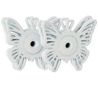 Prym Sew-On Snap Fasteners Butterfly, White, 25 mm