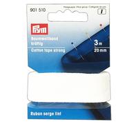 Prym Sewing Accessory 1 Piece White Cotton Ribbon