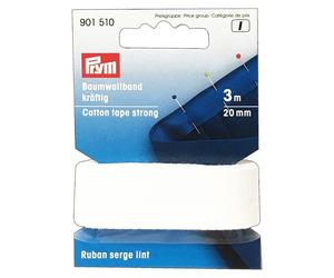 Prym Sewing Accessory 1 Piece White Cotton Ribbon