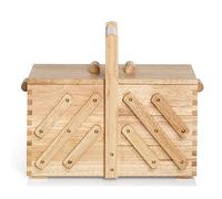 Prym Sewing Basket, Wood, Beige, Brown, Medium