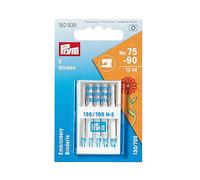 Prym Sewing Machine Needles, Steel, Silver, No. 75 + 90