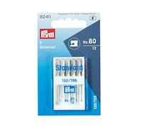 Prym Sewing Machine Needles with Flat Shank, Metal, Silver, 9.3 x 5.7 x 0.7 cm