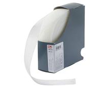 Prym Shirring Elastic, 53% Polyamide, 27% Polyester, 20% Elastane, White, 40 mm