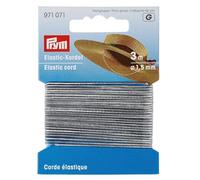 Prym Elastic Cord, 80% ED 20% ME, Silver, One Size