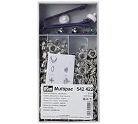 Prym Eyelets and Washers, Silver, 8mm