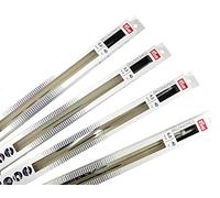 Prym Single-Point Ergonomic Knitting Pins/Needles (Pair) 7mm x 40cm Length, Metal, White, One Size