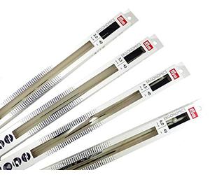 Prym Single-Point Ergonomic Knitting Pins/Needles, synthetic material with hook tips, Multi-Colour, 5 mm, 35 cm Length, 1-Pair