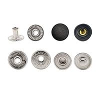 PRYM Small 4GB S Spring Press Studs, Silver, 10pcs - 15mm