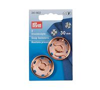Prym Sew On Metal Snap Fasteners Rose Gold - per pack of 2