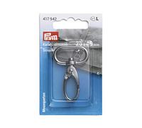 Prym Carabiner Hook, Zinc Alloy, Gunmetal, 25 x 45 mm