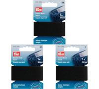 Prym - Soft Black (30mm, 1m) Elastic Tape - 1 Unit (Pack of 3)