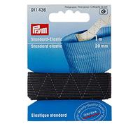 Prym Standard Elastic 1m x 20mm, Polyester, Black