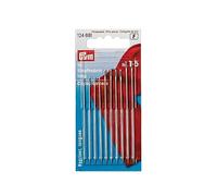 Prym Darning Needles Long HT 1-5 Silver col Assorted with Gold Eye