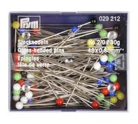 Prym Head Pins, Alloy Steel Glass, Multicolor, One Size