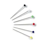 Prym Straight Glass-Headed pins, Metal, Gold, 9.3 x 5.7 x 0.7 cm