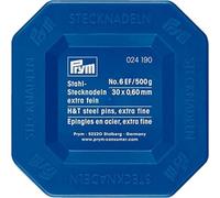 Prym Straight Pins, Steel, Silver, 30 x 0,6mm