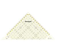 Prym Triangle Ruler, 250 x 125mm (Plastic, Transparent, 0.12 inches, ½ Square)
