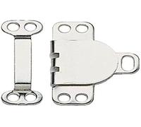 Prym Trouser and Skirt Hooks/Bars Brass 9.5 mm Silver col, 265,242