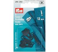Prym Trouser and Skirt Hooks, Black, 12 mm