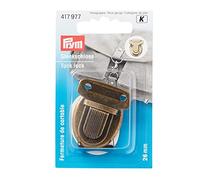 Prym Tuck Lock 26 mm Antique Brass, Metal, Brown, One Size