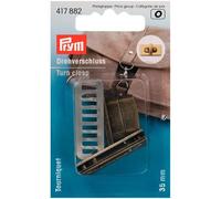Prym Turn Clasp for Bags, Antique Brass Brushed