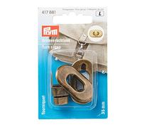 Prym Turn Clasp for Bags, Antique Brass, Gold,One Size