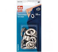 Prym Turn Clasp With Screw Silver - per pack of 4